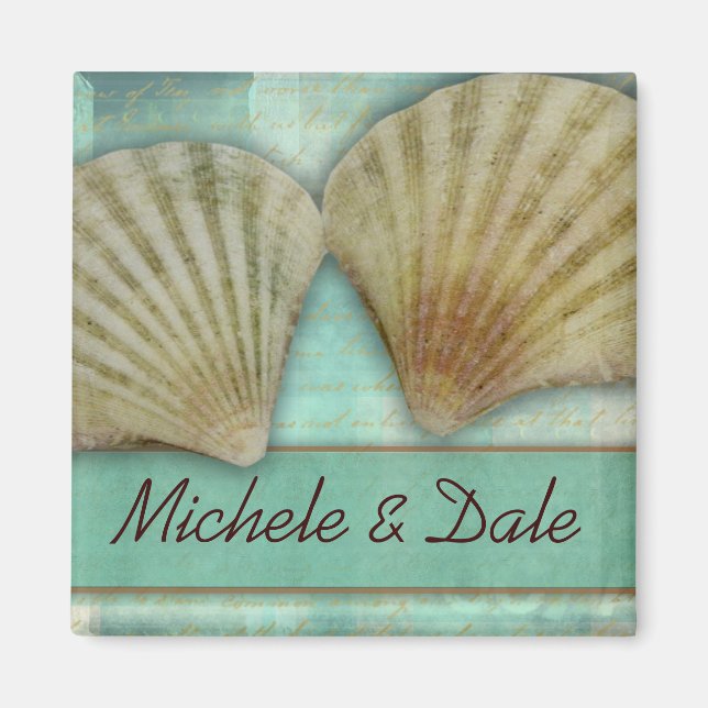 Customize your own seashell design magnet (Front)