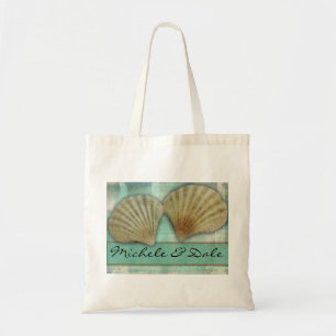Customize your own seashell design tote bag
