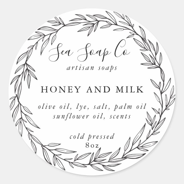 Customize Your Own Soap Stickers (Front)