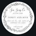 Customize Your Own Soap Stickers<br><div class="desc">This design was made with simplicity and elegance in mind. The modern minimal design can be used with various packaging styles and soap wrappers. It catches the eye and conveys a clear brand and message. Customize this design with your details and use for all your soap needs.</div>