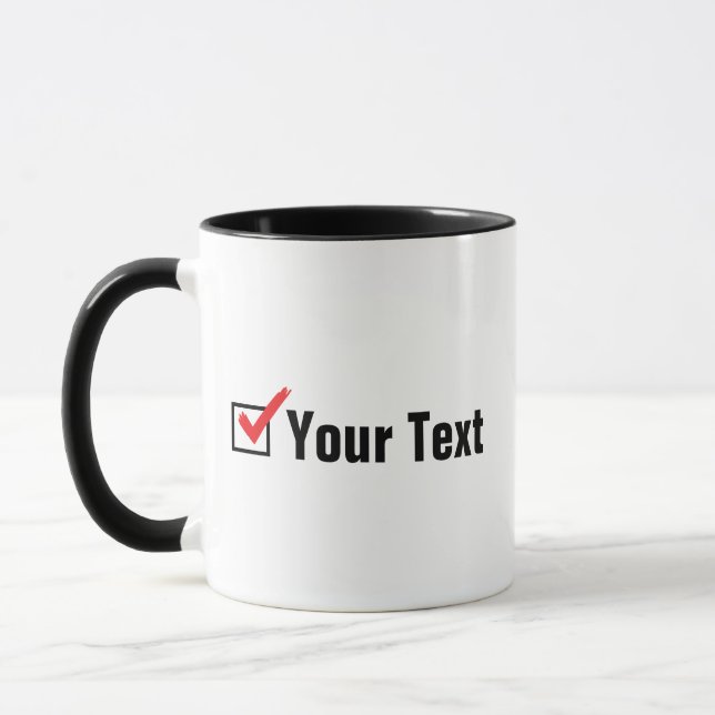 Customize Your Own Social Status - Personal Ad Mug (Left)