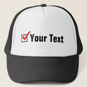 Customize Your Own Social Status - Personal Ad Trucker Hat
