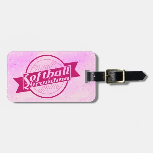 Customize Your Own Softball Grandma Luggage Tag (Front Horizontal)