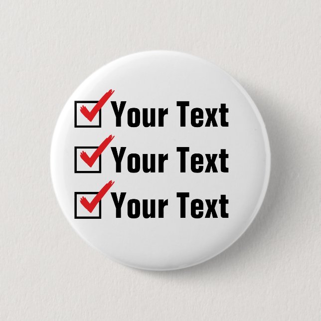 Customize Your Own Status - Personal Ad 2 Inch Round Button (Front)