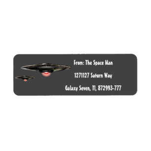 Customize your own UFO Return Address Label