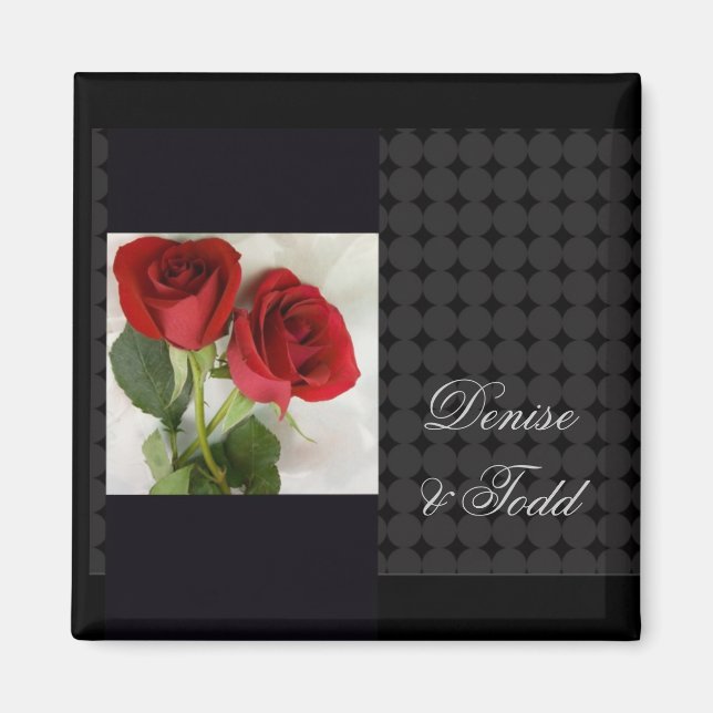 Customize your own wedding magnet (Front)