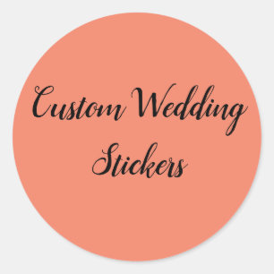 Customize your own wedding stickers