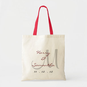 Customize your own wedding tote bag