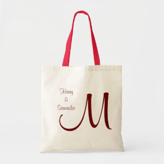 Customize your own wedding tote bag