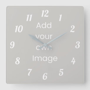 Customize Your Own (White Numbers) Wall Clock
