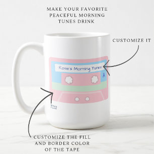Customize Your Peaceful Morning Tune Drink Coffee Mug