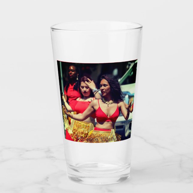 Customize Your Perfect 16oz Glass Cup – Stylish  (Front)
