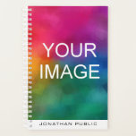 Customize Your Photo Image Logo Design Name Text Planner<br><div class="desc">Customize Your Photo Image Logo Design Name Text Modern Elegant Template Spiral Planner.</div>