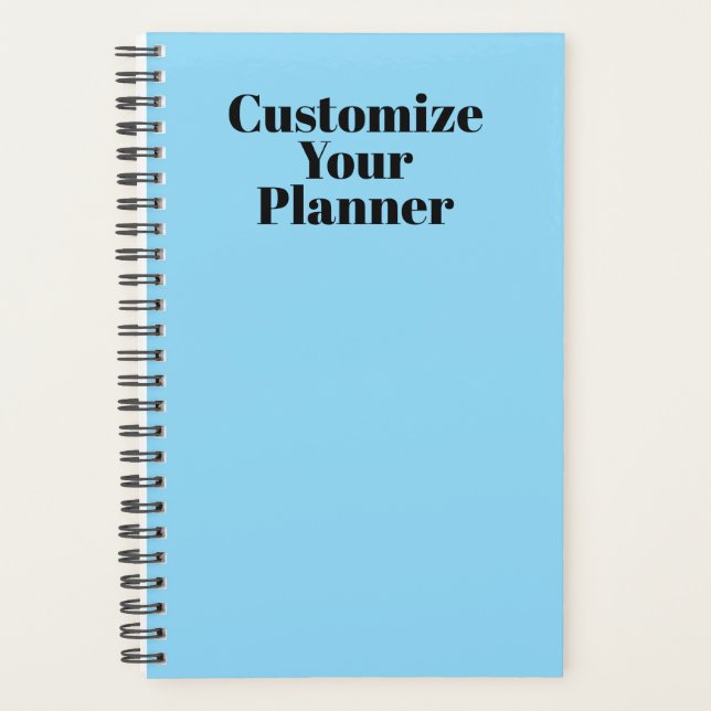 Customize Your Planner Notebook (Front)