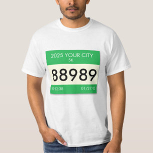 Customize your race bib on a shirt! T-Shirt