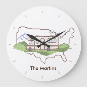 Customize Your Road Trip USA Clock