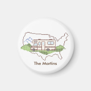 Customize Your Road Trip USA Magnet