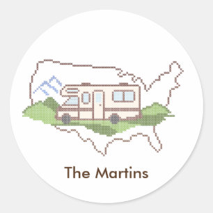 Customize Your Road Trip USA Stickers