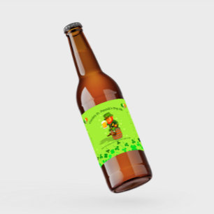 Customize Your St. Patrick's Day Ale Detailed Beer Bottle Label