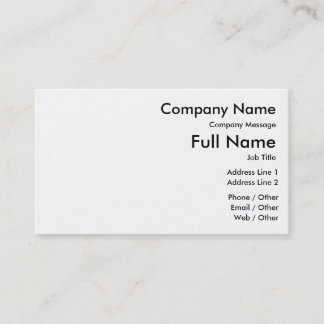 Customize Your Standard Business Card, 100 pack Card