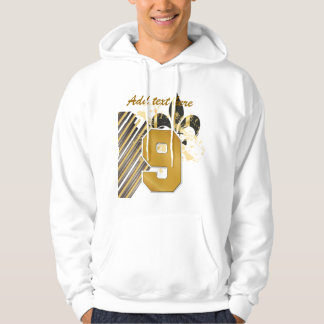 Customize your text, fleur de lis hoodie