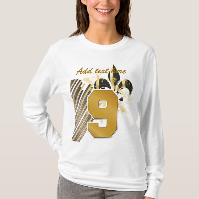 Customize your text, fleur de lis T-Shirt (Front)