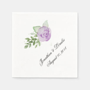 Customize Your Wedding Napkins Lavender Rose