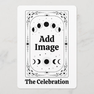 Customize Zodiac Tarot Fortune Celestial Birthday Invitation