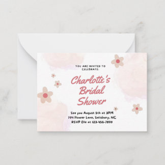 Customizeable Bridal Shower Card