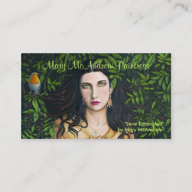 Customizeable Business Card with Painting (Front)