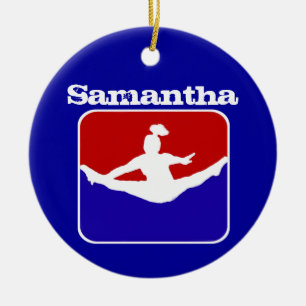 Customizeable cheerleader ornament