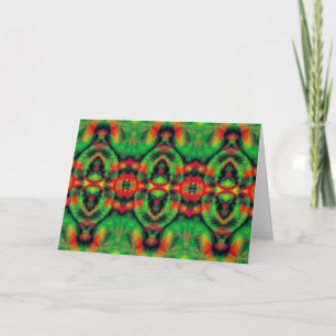 Customizeable Digital Art Cool Modern Abstract Holiday Card
