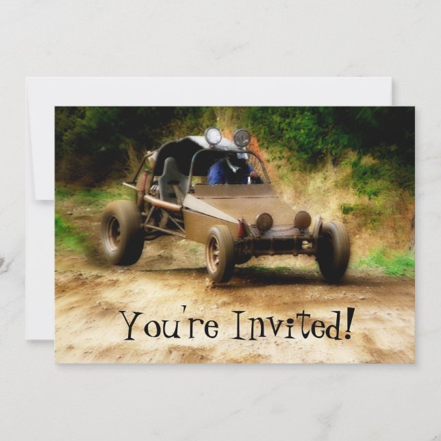 Customizeable Dune Buggy Mudfest  -You're Invited! Invitation (Front)