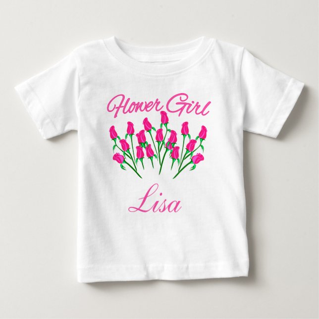 Customizeable Flower Girl Tshirt (Front)