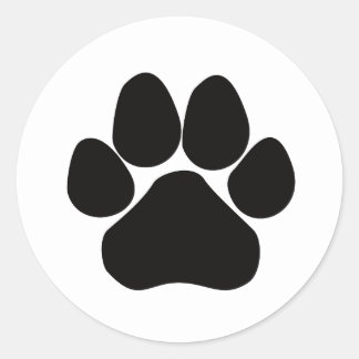 Customizeable Paw Print Sticker