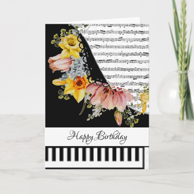 Customizeable piano card (Front)