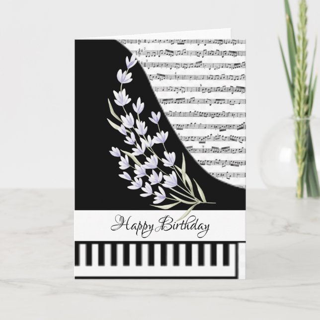 Customizeable piano card (Front)