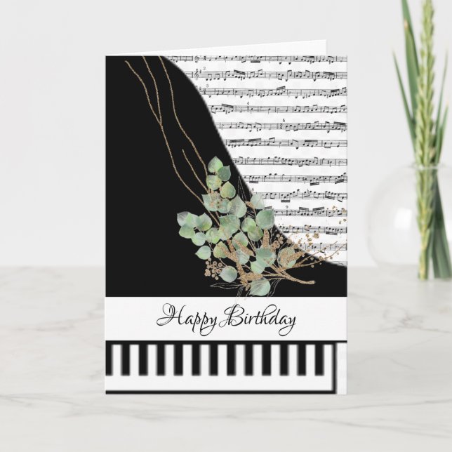 Customizeable piano card (Front)