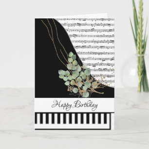 Customizeable piano card