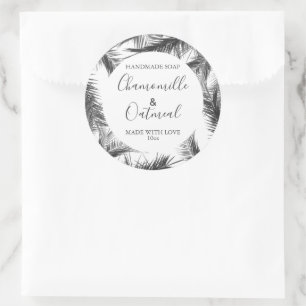 Customizeable Soap Label Pattern Leaves