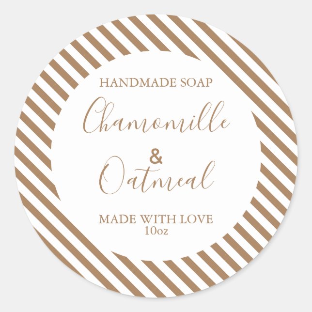 Customizeable Soap Label Pattern Modern (Front)