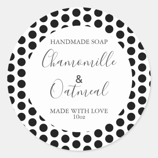 Customizeable Soap Label Pattern Modern (Front)