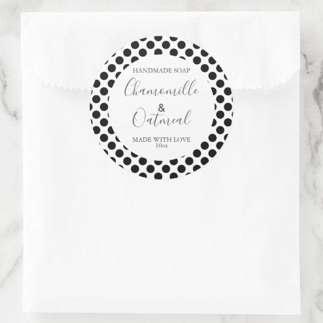 Customizeable Soap Label Pattern Modern (Bag)