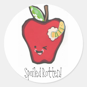 Customizeable Spoiled Rotten Teacher Label -