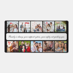 Customized 10 Photo Collage Desk Mat