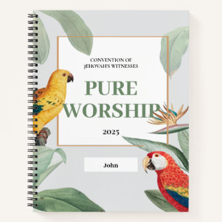 Customized 2025 JW convention pure worship Notebook