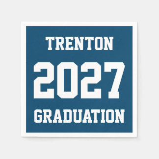 Customized 2027 Graduation Day Party Supplies Idea Napkin