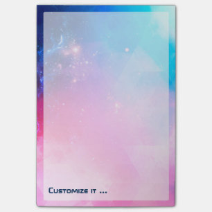 Customized Abstract Geometric Sky Galaxy Post-it Notes