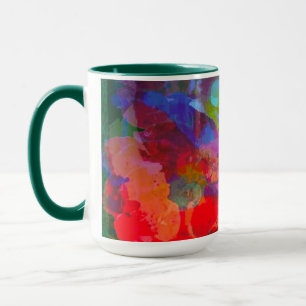 Customized Abstract Rose Garden Coffee Mug