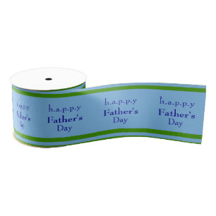 Customized All-Occasion Blue and Spring Green Grosgrain Ribbon